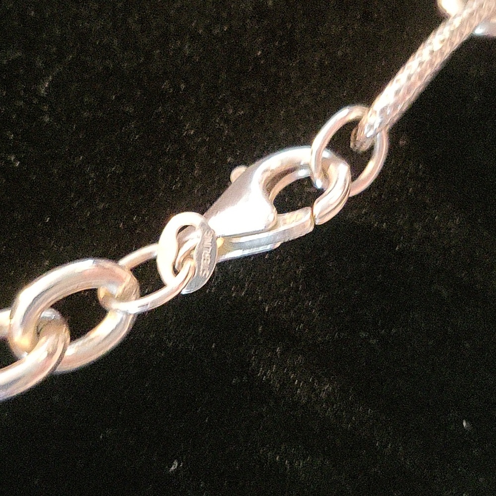 Sterling open link necklace - Picture 3 of 3